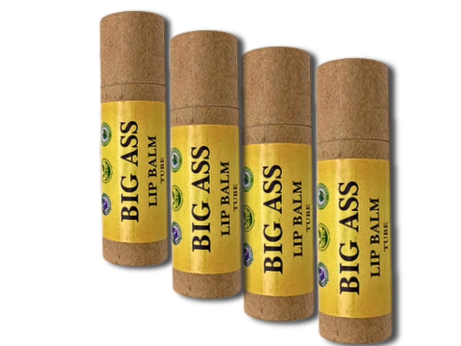 The Hairy Gnome- Big ASS Lip Balm. Repairs, Moisturizes and Softens Chapped Lips Using Plant Ingredients and No Plastic. Clean Company. Give a Sh*t About Nature.