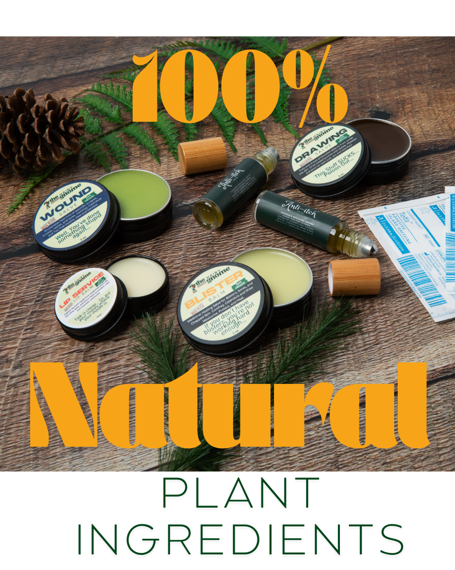 The Hairy Gnome-Organic Hiker Ointments | Epic 6 pc. Gift Set | Plastic Free | Made in The U.S.A. | Helping You Conquer The World.