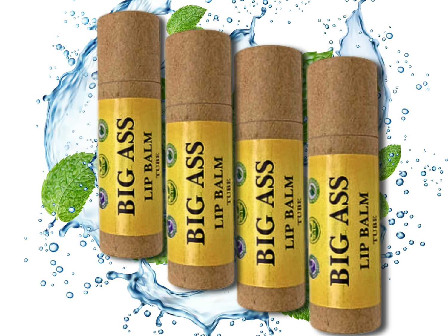 The Hairy Gnome- Big ASS Lip Balm. Repairs, Moisturizes and Softens Chapped Lips Using Plant Ingredients and No Plastic. Clean Company. Give a Sh*t About Nature.