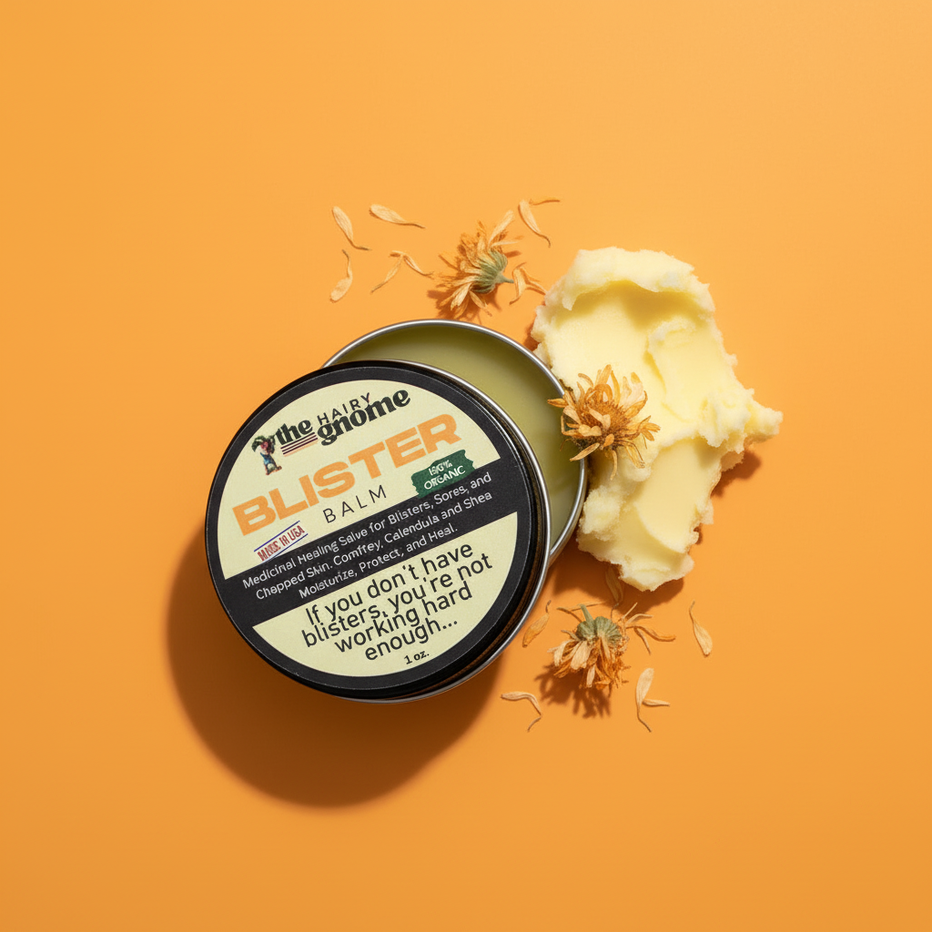 The Hairy Gnome - Blister Balm. If You Don't Have Blisters... You're Not Working Hard Enough. Natural Healing Remedy for Blisters