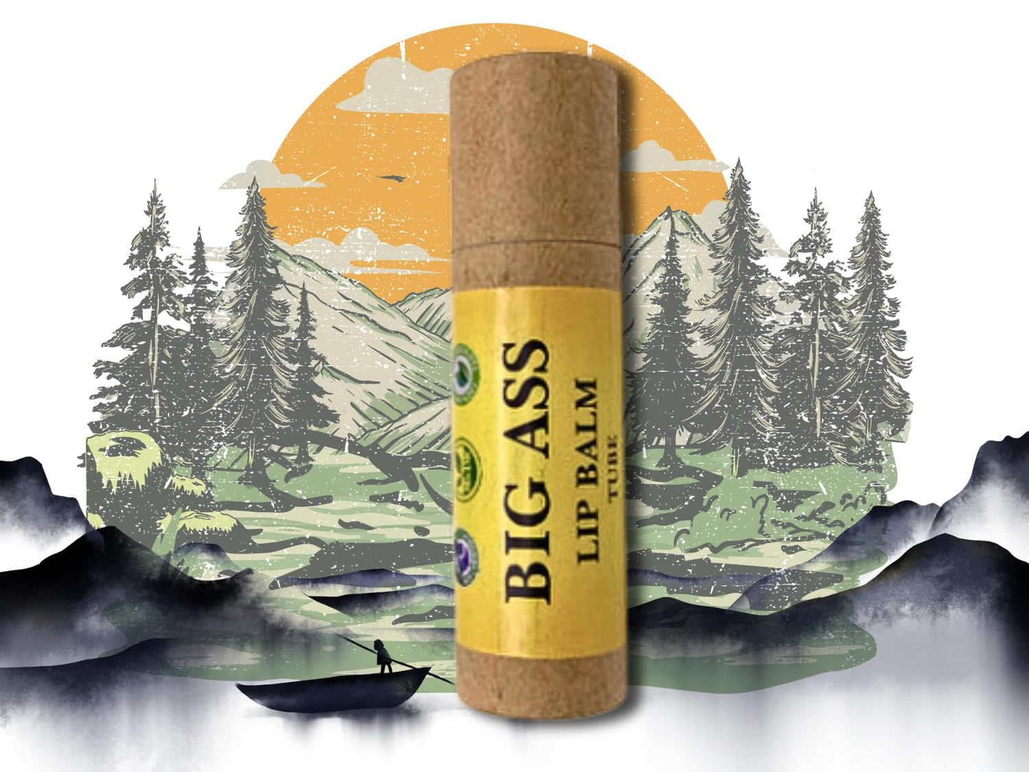 The Hairy Gnome- Big ASS Lip Balm. Repairs, Moisturizes and Softens Chapped Lips Using Plant Ingredients and No Plastic. Clean Company. Give a Sh*t About Nature.